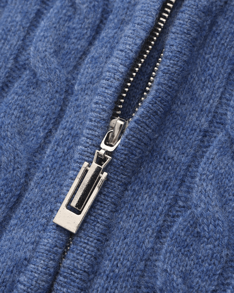 100% Cashmere Woven Half Zip - BalanceWalk