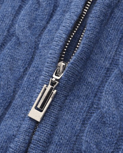 100% Cashmere Woven Half Zip - BalanceWalk