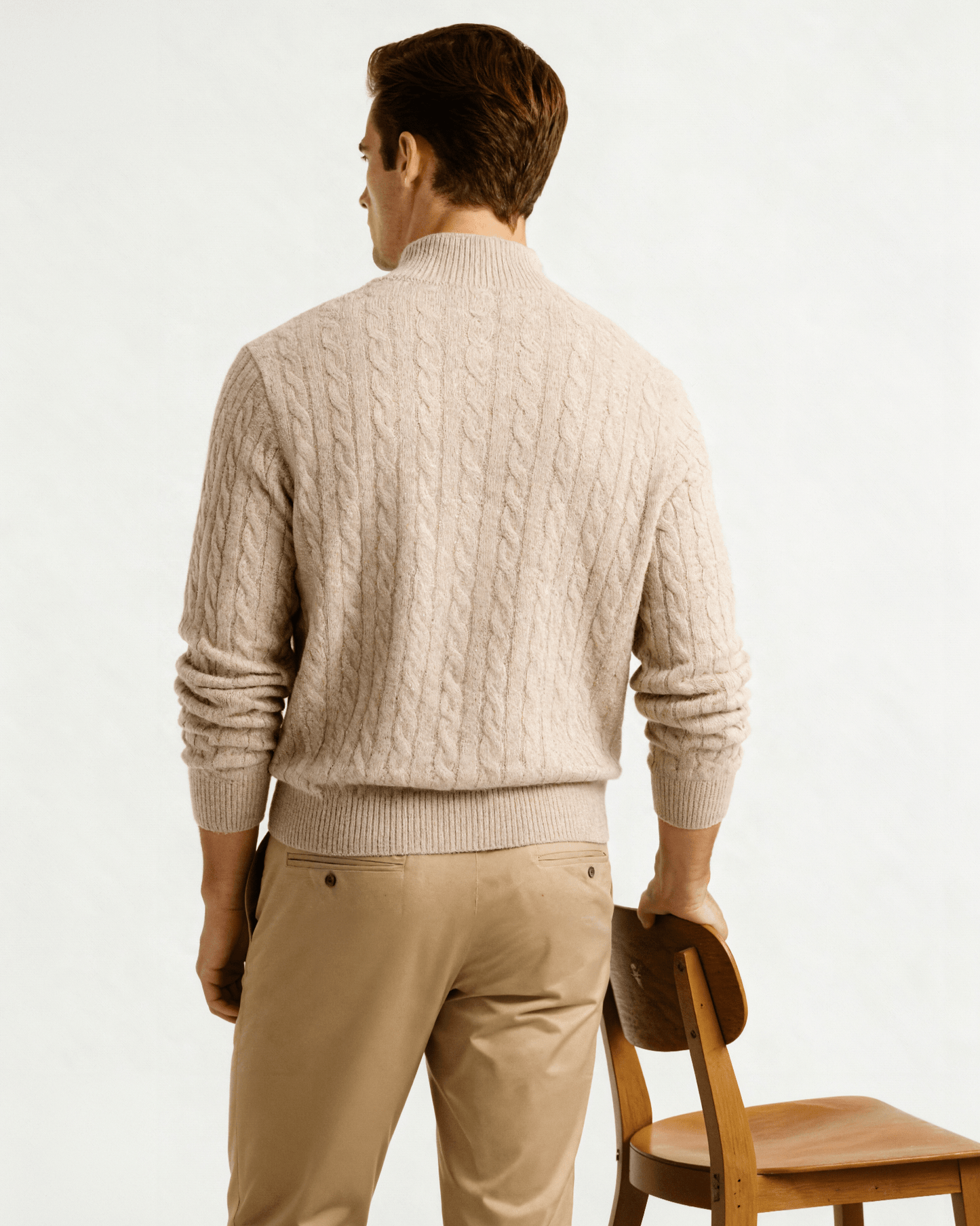 100% Cashmere Woven Half Zip - BalanceWalk