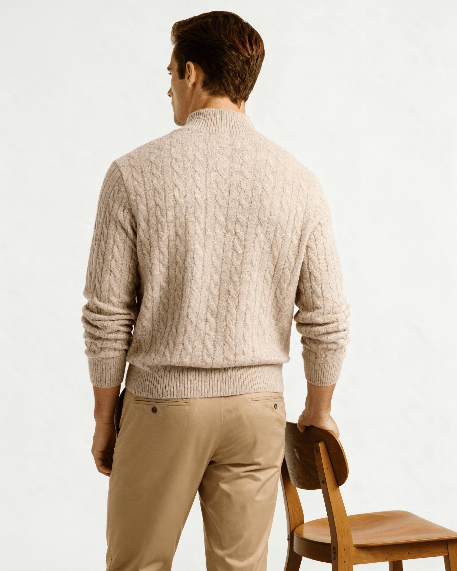 100% Cashmere Woven Half Zip - BalanceWalk