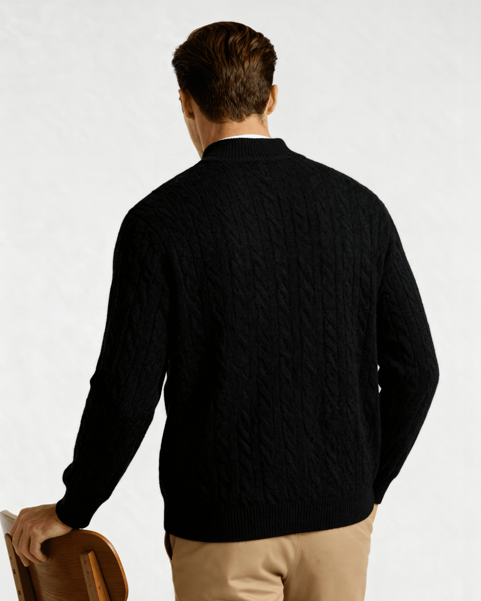 100% Cashmere Woven Half Zip - BalanceWalk