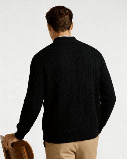 100% Cashmere Woven Half Zip - BalanceWalk