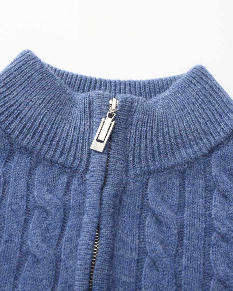 100% Cashmere Woven Half Zip - BalanceWalk