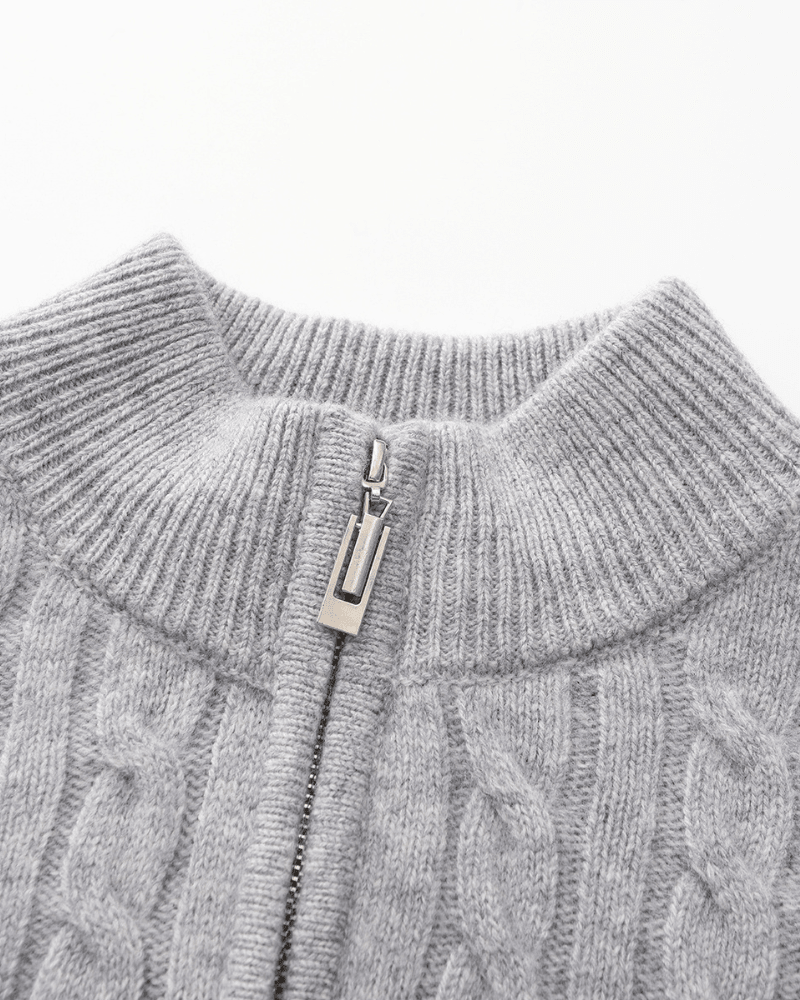 100% Cashmere Woven Half Zip - BalanceWalk