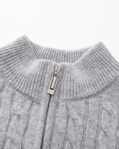 100% Cashmere Woven Half Zip - BalanceWalk