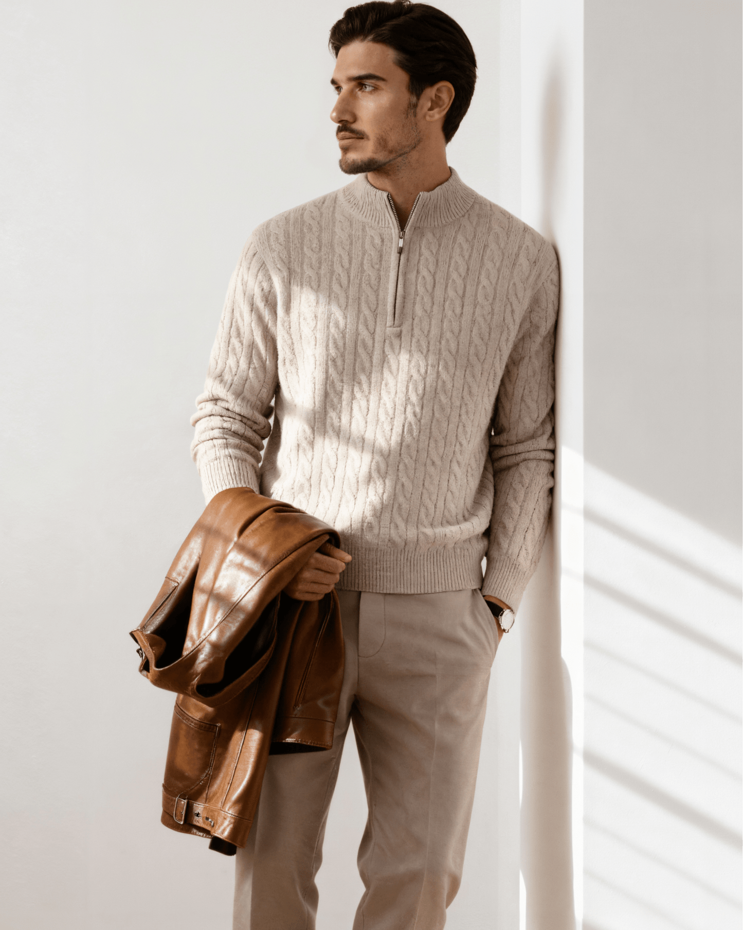100% Cashmere Woven Half Zip - BalanceWalk