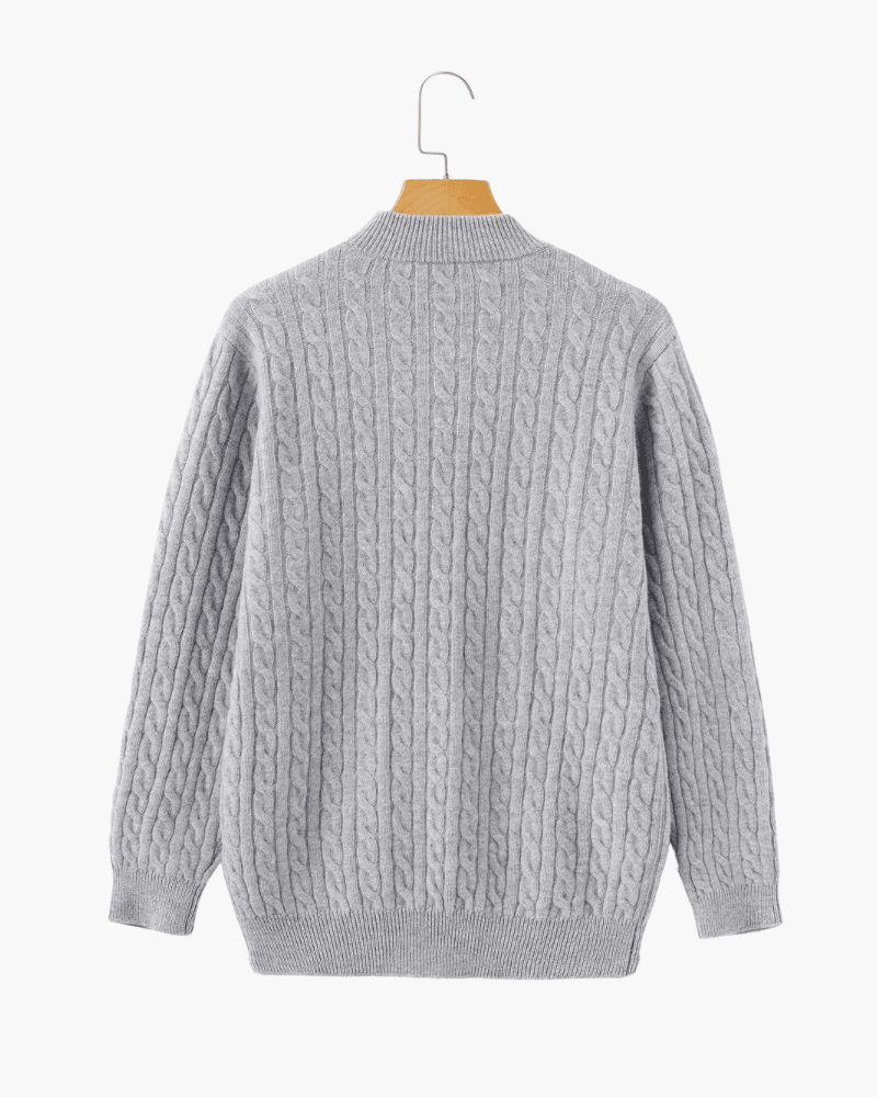 100% Cashmere Woven Half Zip - BalanceWalk