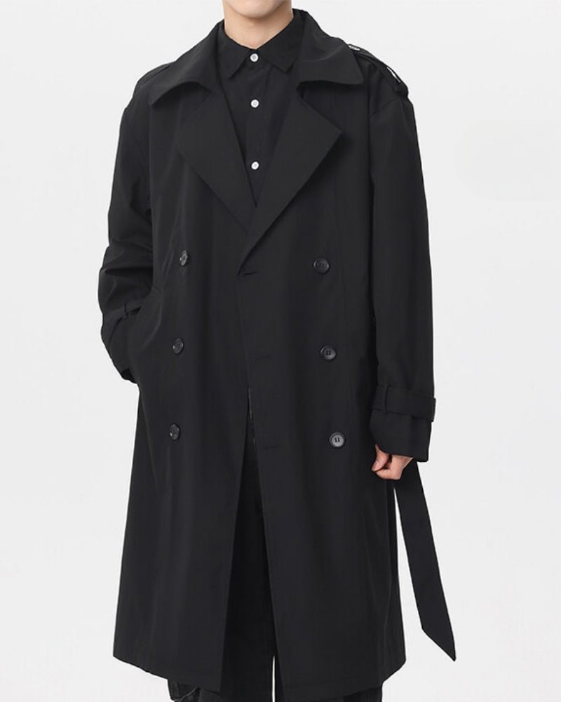 Classic Double - Breasted Trench Coat - BalanceWalk