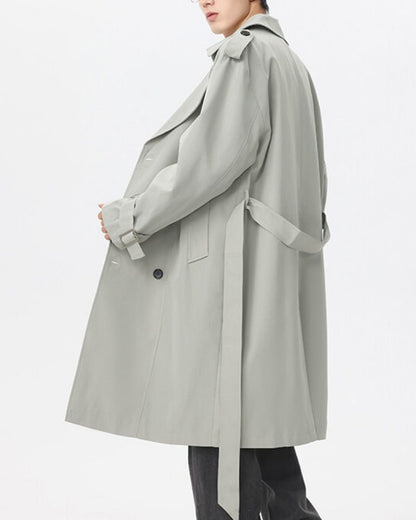 Classic Double - Breasted Trench Coat - BalanceWalk