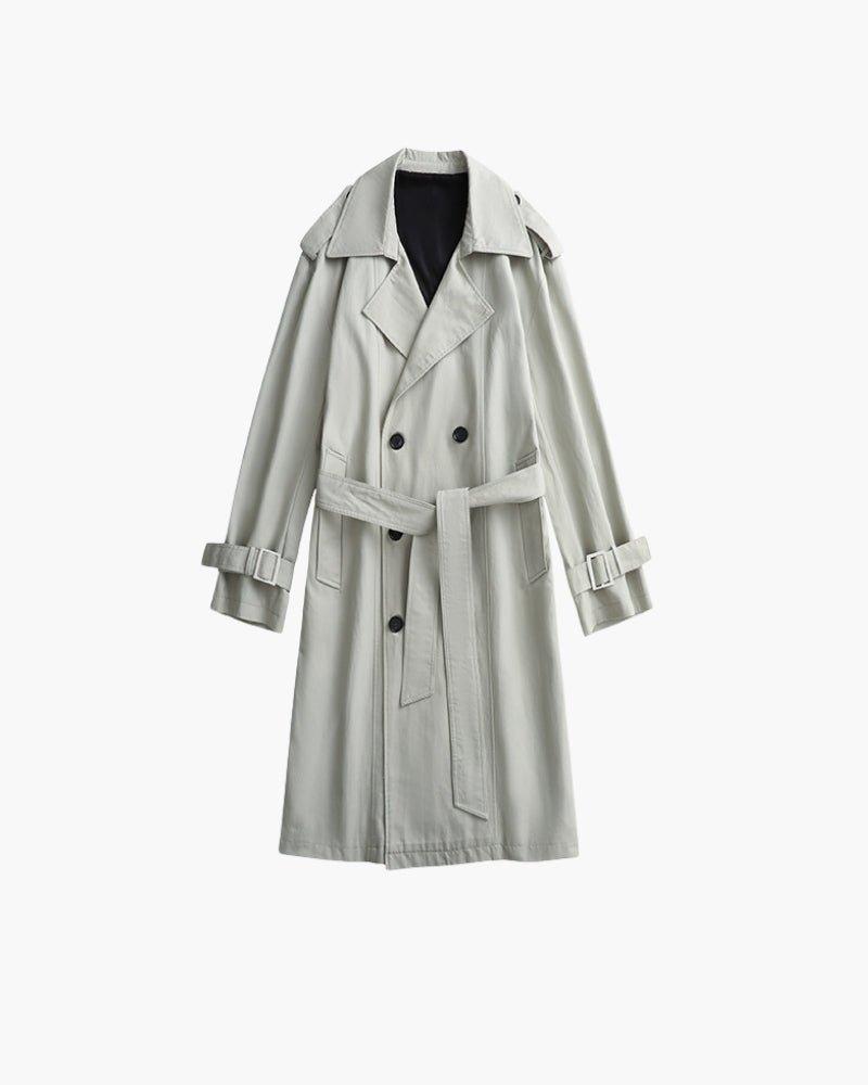Classic Double - Breasted Trench Coat - BalanceWalk