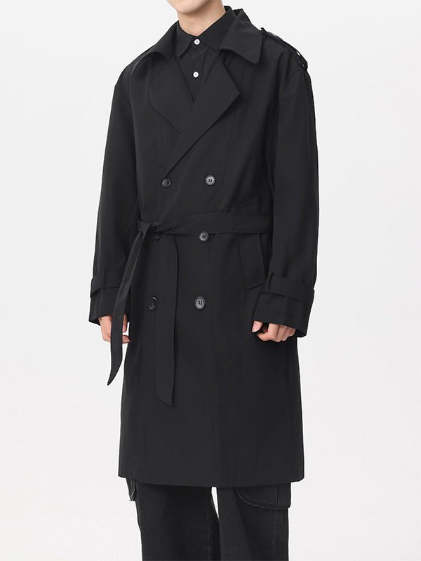 Classic Double - Breasted Trench Coat - BalanceWalk