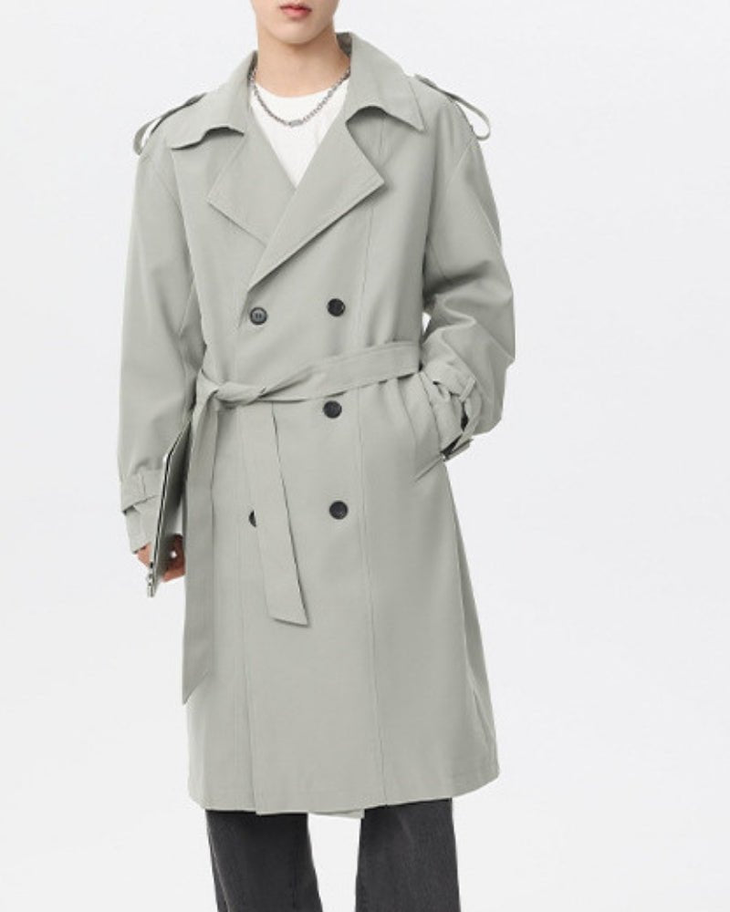 Classic Double - Breasted Trench Coat - BalanceWalk