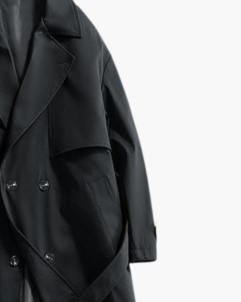 Classic Double - Breasted Trench Coat - BalanceWalk
