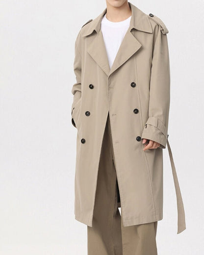 Classic Double - Breasted Trench Coat - BalanceWalk