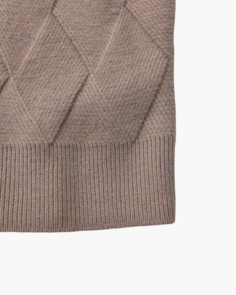 Diamond Knit Crewneck Sweater - BalanceWalk
