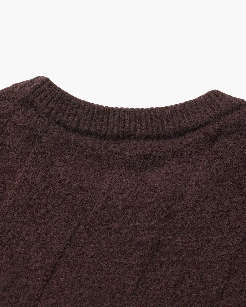Diamond Knit Crewneck Sweater - BalanceWalk