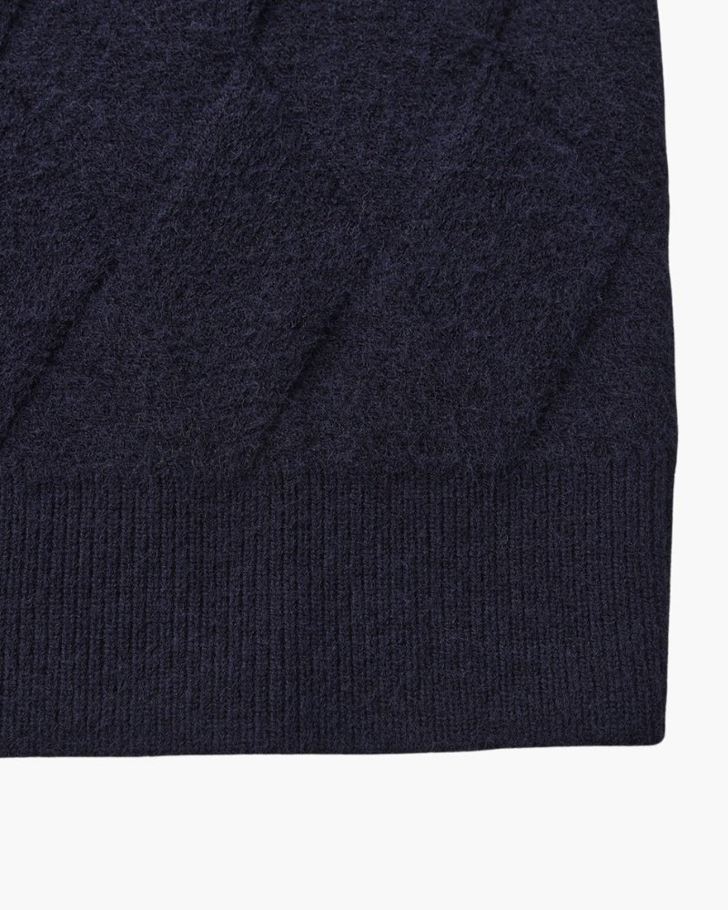 Diamond Knit Crewneck Sweater - BalanceWalk
