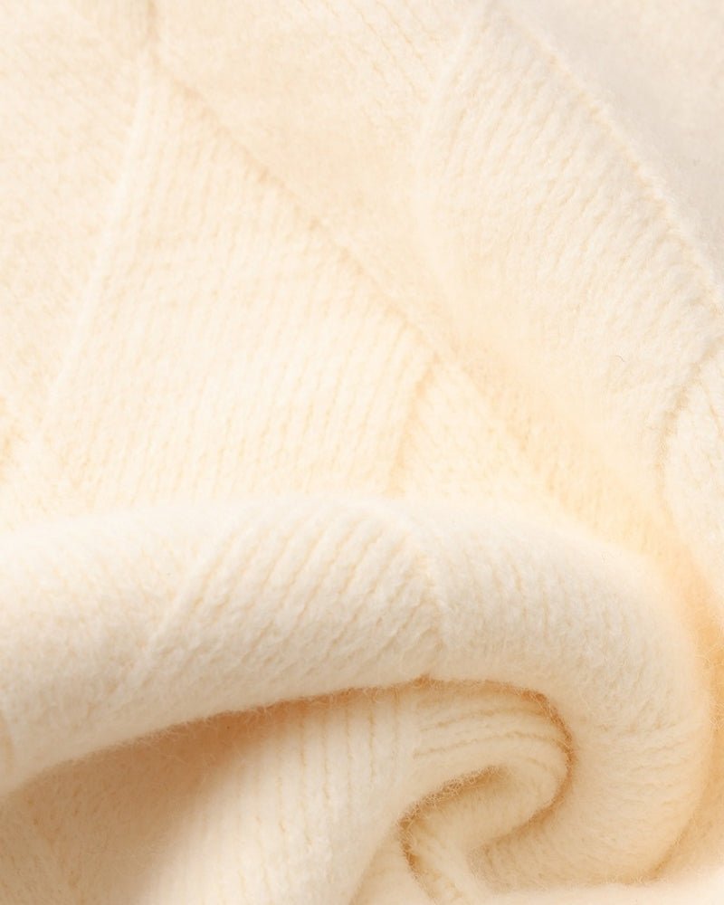 Diamond Knit Crewneck Sweater - BalanceWalk