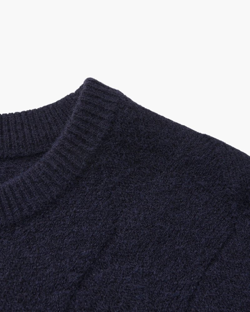 Diamond Knit Crewneck Sweater - BalanceWalk