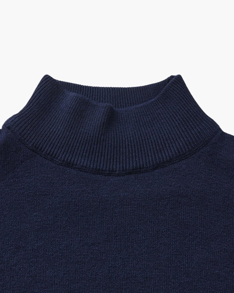 Essential Ribbed Mock Neck Sweater - BalanceWalk