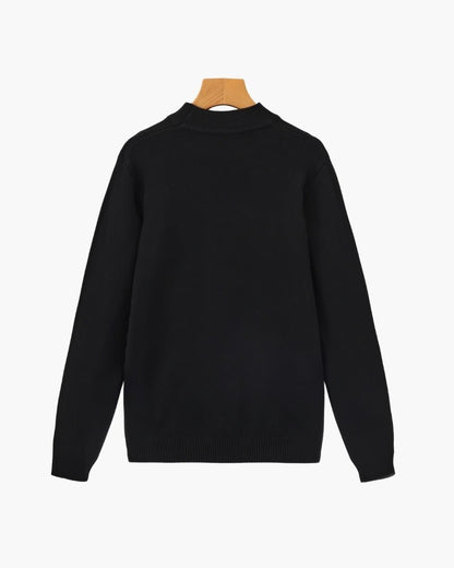 Essential Ribbed Mock Neck Sweater - BalanceWalk