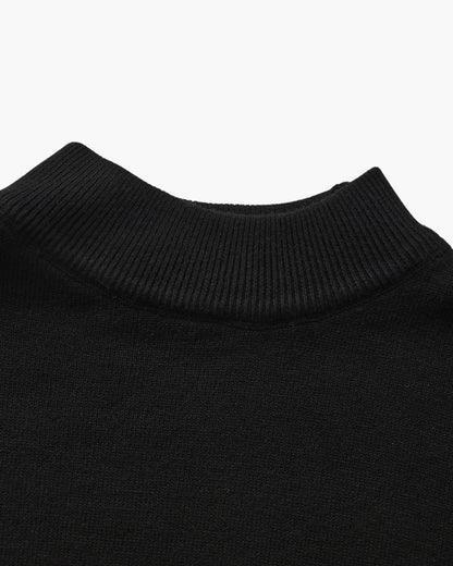 Essential Ribbed Mock Neck Sweater - BalanceWalk
