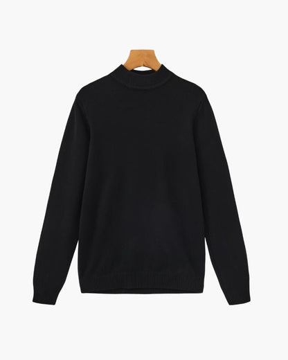 Essential Ribbed Mock Neck Sweater - BalanceWalk