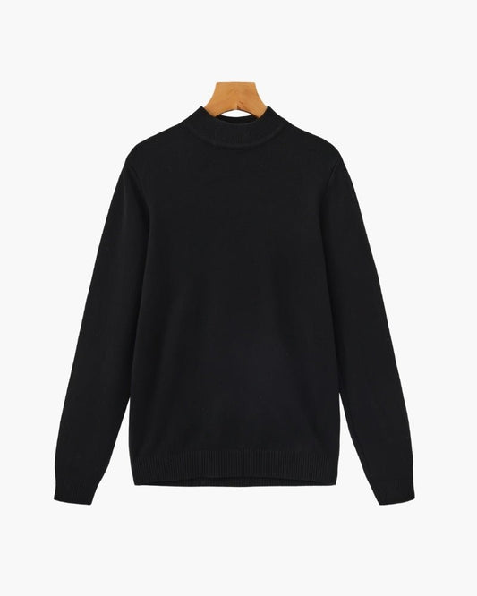 Essential Ribbed Mock Neck Sweater - BalanceWalk