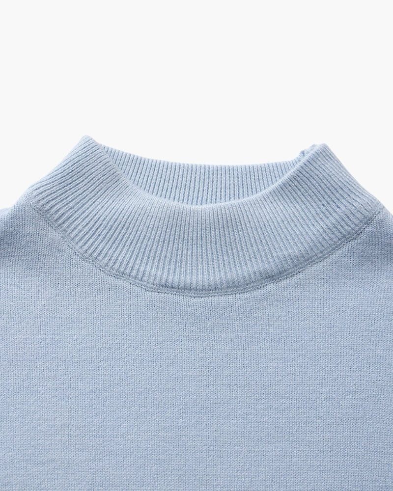 Essential Ribbed Mock Neck Sweater - BalanceWalk