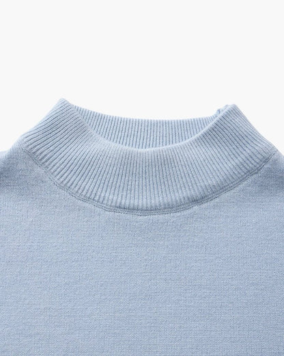 Essential Ribbed Mock Neck Sweater - BalanceWalk