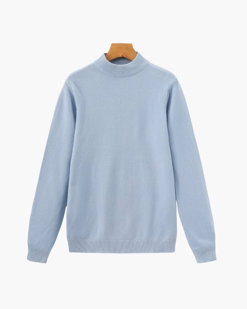 Essential Ribbed Mock Neck Sweater - BalanceWalk