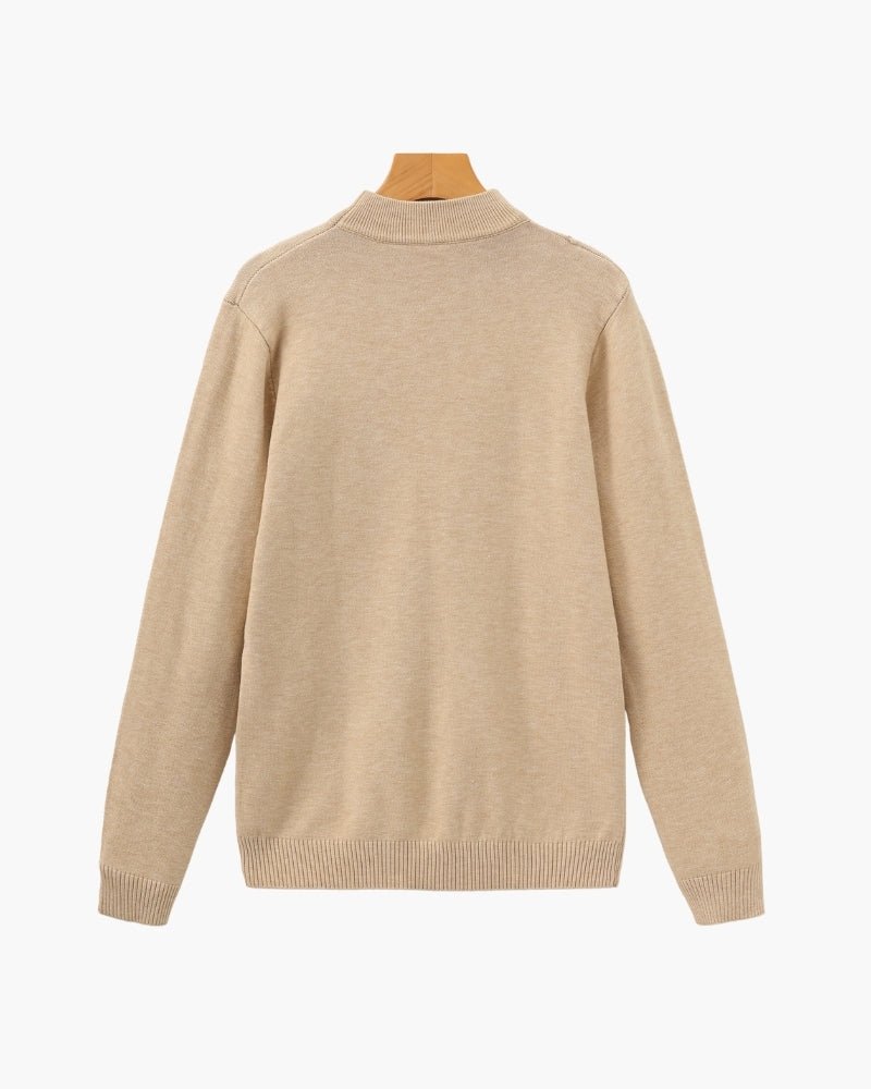 Essential Ribbed Mock Neck Sweater - BalanceWalk