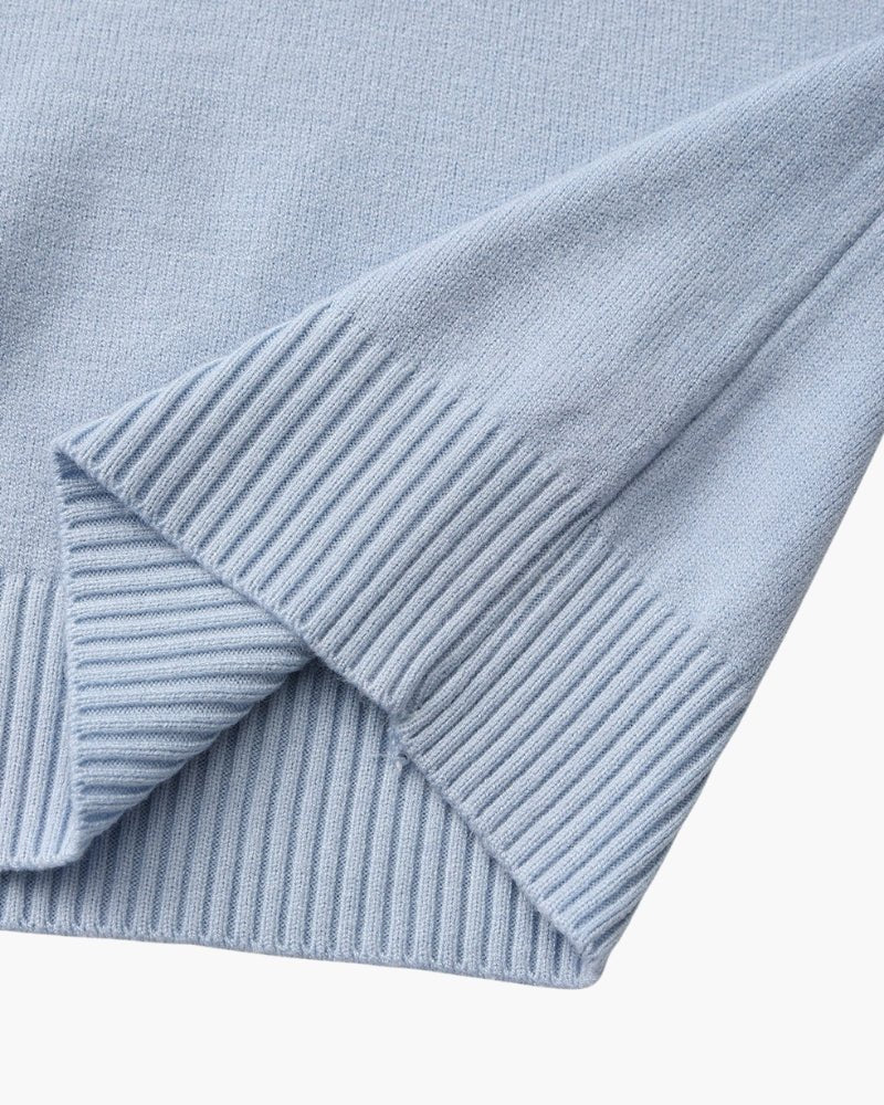 Essential Ribbed Mock Neck Sweater - BalanceWalk