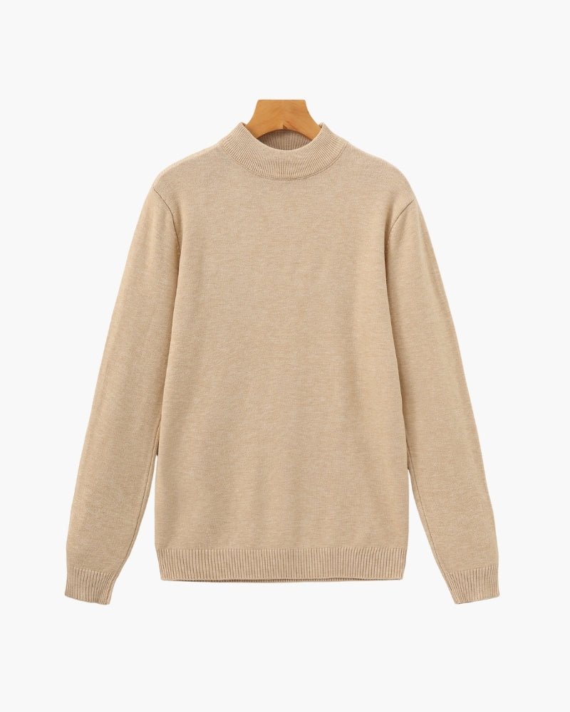 Essential Ribbed Mock Neck Sweater - BalanceWalk